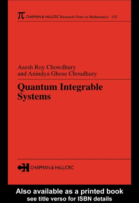 Quantum Integrable Systems